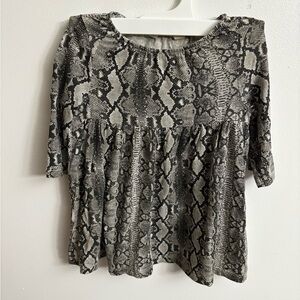 4/30$ H&M Women's Snake Print Dress 2-4 years
